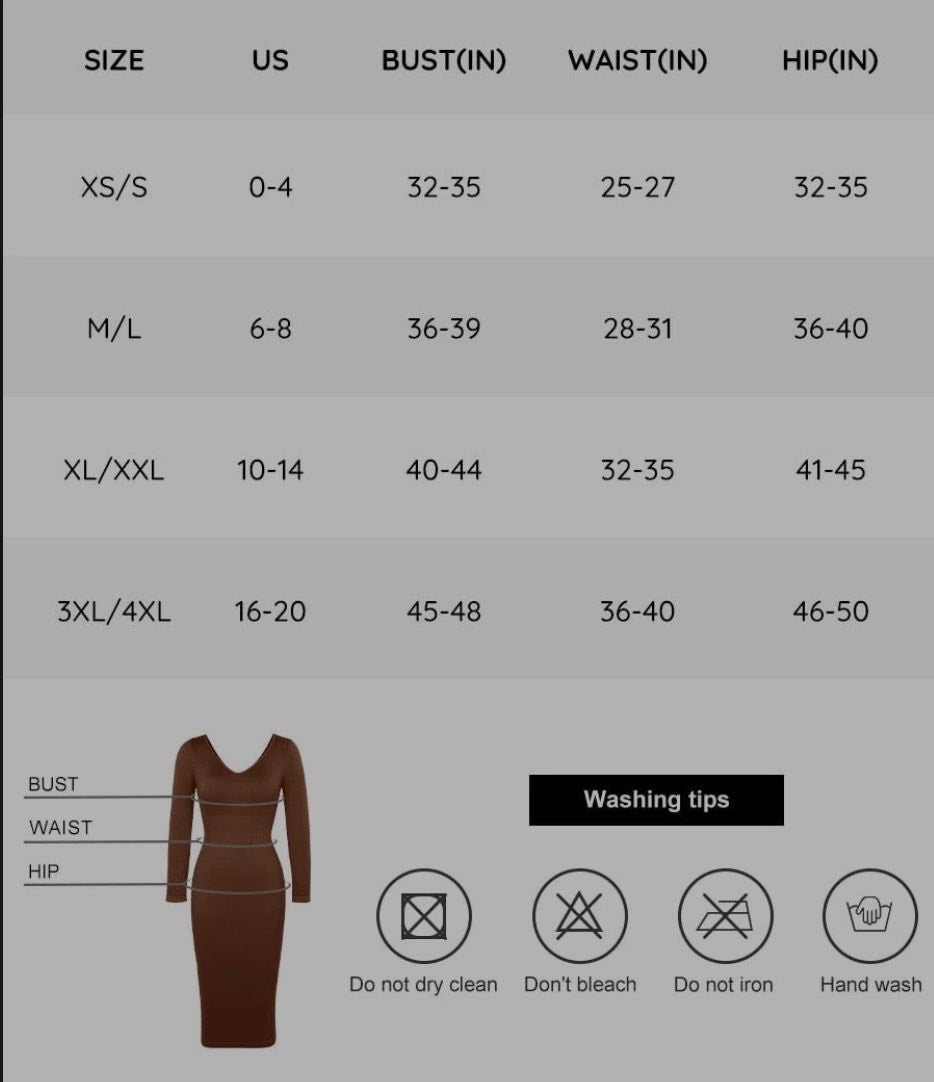 Bodycon Shapewear Sweater Dress